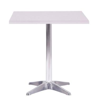 Imagem de Mesa Delta 76,50 cm (Altura) com Tampo em MDP Quadrado 70 cm Branco