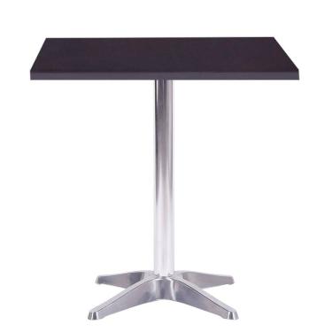 Imagem de Mesa Delta 76,50 cm (Altura) com Tampo em MDP Quadrado 70 cm Preto