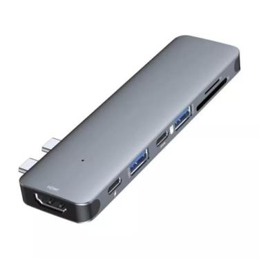 Imagem de Hub Adaptador Para Macbook Pro Air Hub Usb C Hdmi Sd Thunderbolt