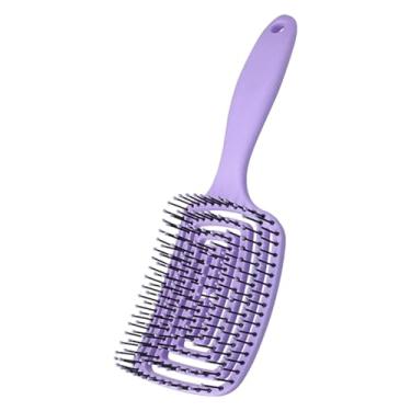 Imagem de 1pc escova de cabelo desembaraçante escova couro cabeludo massagem pente de cabelo feminino desembaraçador escova de cabelo para estilo cacheado cabeleireiro salão de beleza ferramenta de cuidados (01