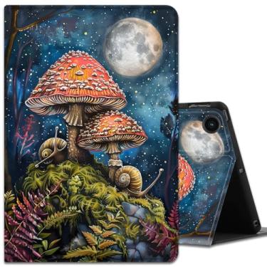 Imagem de Capa para Samsung Galaxy Tab A9+ 11 polegadas versão 2023 (SM-X210/X216/X218), capa inteligente com suporte ajustável despertar/hibernar automática para tablet Galaxy Tab A9 Plus - caracóis e