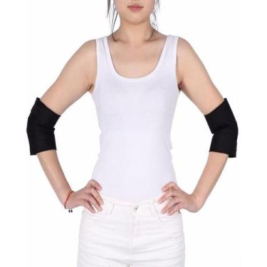 Imagem de 1 Par Cotoveleira Magnetica Com Turmalina Dor Na Articulacao - Topmixs