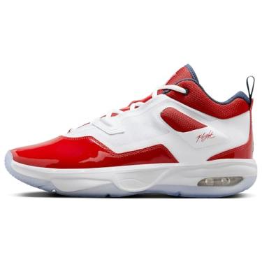 Imagem de Nike Tênis masculino Jordan Stay Loyal 3, Branco/azul marinho meia-noite/vermelho universitário, 44