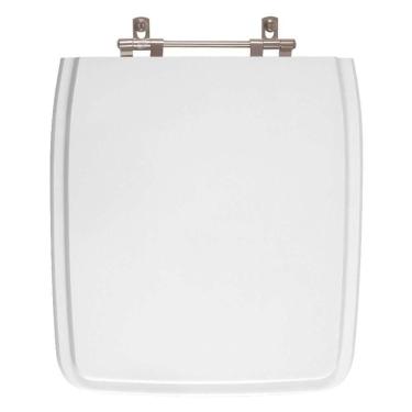 Imagem de Assento Sanitario Poliester Vila Rica (quadrado) Branco Para Vaso Icasa