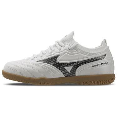 Imagem de Chuteira Futsal Mizuno Regent IN Junior, Branco, 35