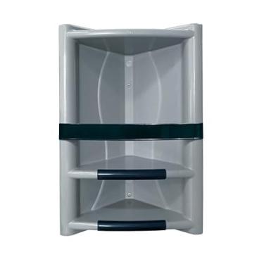 Imagem de Porta Shampoo Sabonete Plástico Prateleira Suporte Banheiro(Cinza)