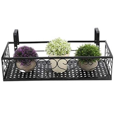 Imagem de Varanda de Pendurado Em Panela de Rack de Flor de Planta de Armazenamento de Barreira Decoração de Prateleira