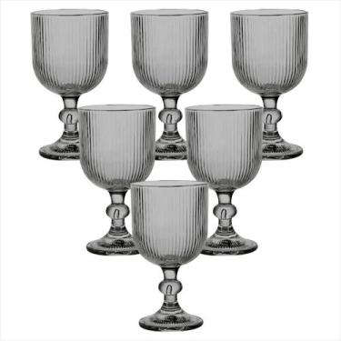 Imagem de 6 Taças Conjunto Luxuoso De Vidro 390ml Versalhes para Drinks Sucos Ag