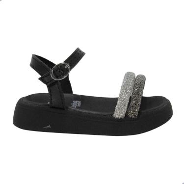 Imagem de Sandália Bebê Molekinha Preto com Brilho
