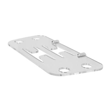 Imagem de Dynwave Badminton Racket Rack, rack de exibição de acrílico para jogo de ginástica, prateleira de armazenamento de raquete de quarto, Claro