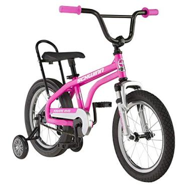 Imagem de Schwinn Krate Evo Classic Kids Bike, rodas de 40 cm, meninos e meninas de 3 a 5 anos, rodas de treinamento removíveis, porta-copos, framboesa
