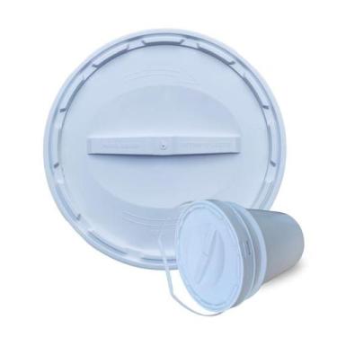 Imagem de Balde Para Alimento 20L Tampa Rosca - Kit 17 Pçs - Nastripack