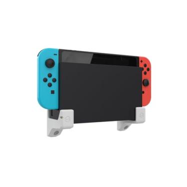 Imagem de Suporte De Parede Compatível Dock Nintendo Switch Oled Branco