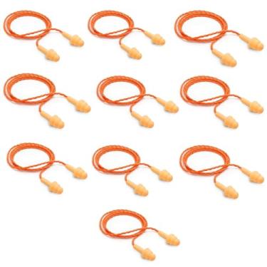 Imagem de Kit com 10 pares de Protetor Auricular Silicone Pomp Plus com cordão