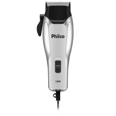 Imagem de Cortador de Cabelos Philco PCR04, Cromado com Preto 220 Volts