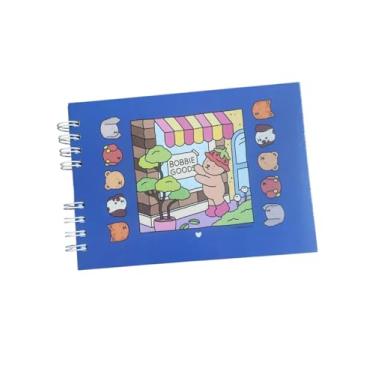 Imagem de Touch Caderno de Colorir com 24 Canetinhas, Kit Criativo Infantil, Rosa e Azul (Azul)
