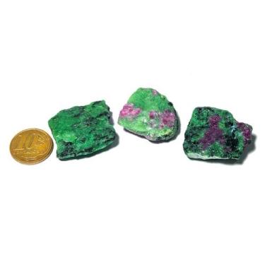 Imagem de 01 Rubi na Zoisita Pedra Bruto Natural 15g 2 a 4cm Classe B - Cristais