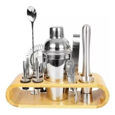 Imagem de Kit Caipirinha Barman Coqueteleira Profissional Inox Drinks - LUATEK