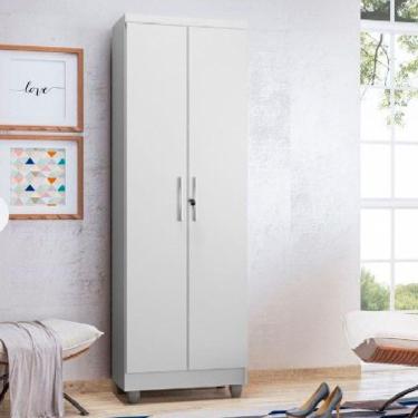 Imagem de Armário Multiuso Sapateira 2 Portas Com Chave Isabela Branco Rud Rack