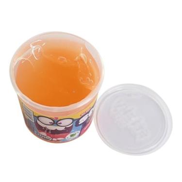 Imagem de Slime Geleca com Glitter, 130g, Colorido Sortido, Textura Elástica e Macia, Pote 6,5cm