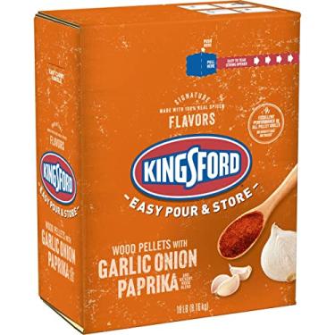 Imagem de Kingsford Signature Flavors Wood Pellets with Garlic, Onion and Paprika, Hickory Wood Blend, 100% Real Spice - For All BBQ Grills & Smokers, 18 lbs