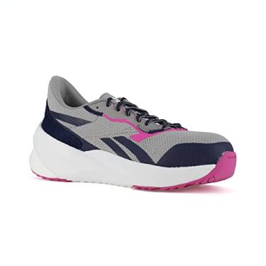 Imagem de Reebok Tênis feminino Rb516 Floatride Energy Daily Work Athletic Composite Toe cinza/azul marinho e rosa, Cinza/azul marinho/rosa, 40