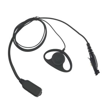 Imagem de Fone de ouvido em forma de D com microfone de vigilância compatível com Motorola Retevis RT29 RT48 RT47 RB23 RB46 RT87 NR30 EX500 GP328Plus Ailunce HD1 HD2 HA1G