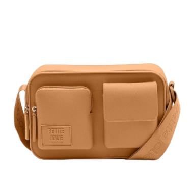 Imagem de Petite Jolie, Bolsa Petite Jolie Move Bolsa Feminina Transversal Original (Avelã, U)