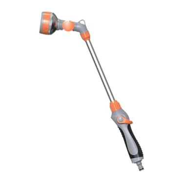 Imagem de Ｂｅｓｇａ Mangueira de jardim de 47 cm de comprimento com desligamento, montagem simples e resistente para lavagem de carros, bico giratório de 160° ajustável e