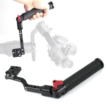 Imagem de Akeipho Alça de suspensão cardan prática para DJI Ronin S/SC / RSC2, extensão lateral do gimbal ajustável, suporte para sapata fria, orifício de 1/10.2 cm 3/20.3 cm, alça de acessório estabilizador