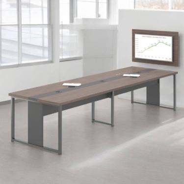 Imagem de Mesa De Reunião Com Painel Para Madri Freijó Preto