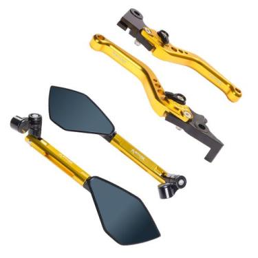 Imagem de Kit Espelho Retrovisor Manete Lander Crosser Tenere Fazer 250 - Stark 