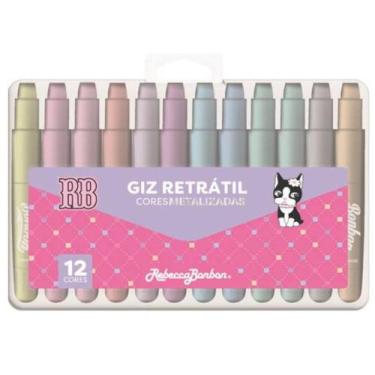 Imagem de Estojo Giz Retrátil 12 Cores Metalizadas REBECCA BONBON - Sky Paper