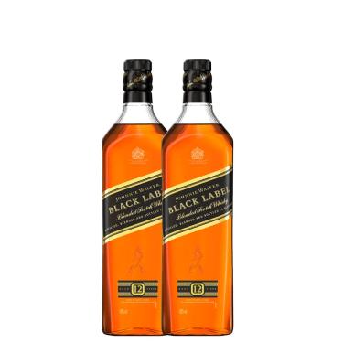 Imagem de Kit 02 Johnnie Walker Black Label Blended Scotch Whisky 1000ml