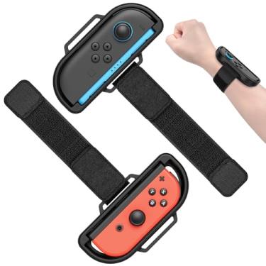 Imagem de [  /]- Wristbands for Nintendo Switch 2 (2025)/Switch 1 for Just Dance 2025/2024/Zumba Burn it Up,2 Pack Secure&Skin-Kindly Wrist Straps Accessories for JoyCon 2,fit Adult & Kids