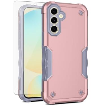 Imagem de Asuwish Capa de celular para Samsung Galaxy S24 FE 5G com protetor de tela de vidro temperado, híbrida, fina, resistente, à prova de choque, rígida, acessórios para celular S 24 EF AI S24FE 24S
