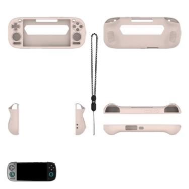 Imagem de Pidynx Capa protetora de silicone para console de jogos portátil Retroid Pocket 5 - antiderrapante, à prova de choque, fina e leve, capa completa, resistente a arranhões, portátil (cinza)