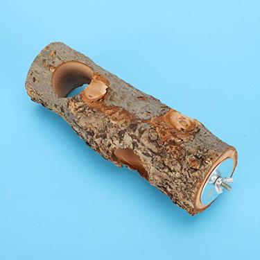 Imagem de Zerodis Stand para Alimentador de Animais de Estimação para Coelho Cavy - Rack de Comida Applewood Saudável, Brinquedo Molar para Chinchilas - Suprimentos Naturais de Animais de Estimação