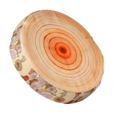 Imagem de Almofada de assento de 39 cm, 7 cm de espessura, almofadas de espuma antiderrapante para cadeiras de jantar, almofada de chão com padrão de frutas realista, almofada de cadeira removível e