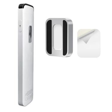 Imagem de AGVEE Suporte magnético para Apple TV 4K 2º 3º controle remoto | Suporte de parede de liga de alumínio | Design de ajuste personalizado para controle remoto de TV Apple 2021 2022, prata