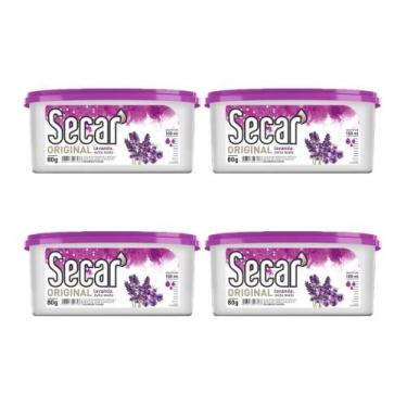 Imagem de Kit 4 Antimofo Antiumidade Secar Original 80g Absorve Umidade Mau Chei