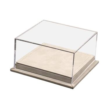 Imagem de YIJU Expositor para Carrinhos de Brinquedo Escala 1:64, Proteção Contra Poeira, Dimensões 5x4,8x2,6 Polegadas, Bege