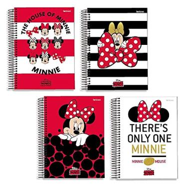 Imagem de Starschool – Caderno Universitário capa dura espiral Minnie Disney | 10 Matérias, 160 Folhas | Organização essencial e charme clássico para estudos
