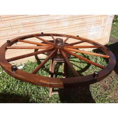 Imagem de Luminaria teto roda carroça - rusticom