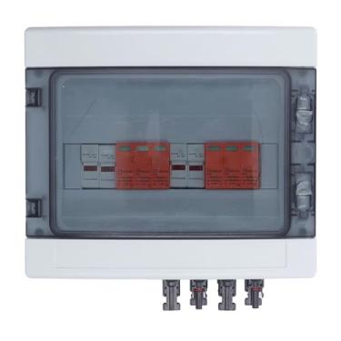 Imagem de Generic Caixa de Combinador Solar, Proteção de Surto Caixa de Combinador Fotovoltaico Durável IP65 Aplicação Ampla à Prova d'água Com Fusível 15A para Segurança (DC1000V)