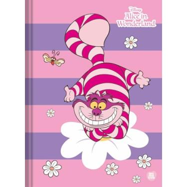 Imagem de Kit de Caderno, Brochura 1/4 Pequeno, Capa Dura, Alice In Wonderland, 80 Folhas, Animativa, Pacote com 5 Unidades