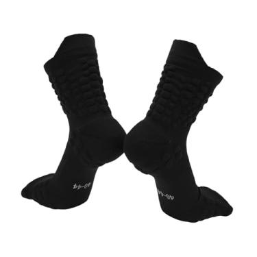 Imagem de TUCKBOLD Meias de ciclismo, secagem rápida, antiderrapante, absorvente de suor, desodorizante, antifricção, meias para bicicleta ao ar livre, preto, tamanho M, neutro e universal