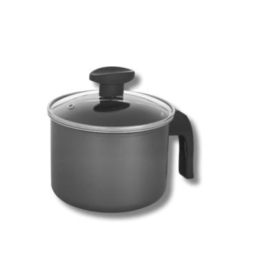 Imagem de Canecão Leiteira Fervedor Antiaderente Grafite,fervedor ceramica(Numero 16 Tpa Vidro)