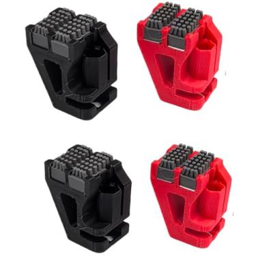 Imagem de Pacote com 4 escovas de silicone de cabeça dupla compatível com Bambu-Lab X1 X1C X1E P1P P1S limpador de bocal, bocal de latão limpo e aço endurecido, limpar filamento de 1,75 mm PLA PETG ABS TPU