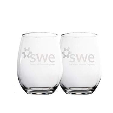 Imagem de SWE Conjunto de 2 peças para presente de taça de vinho sem haste